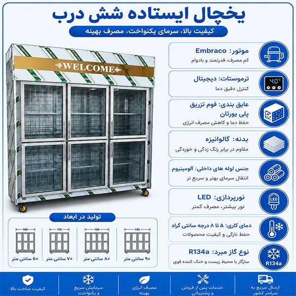 یخچال 6 درب