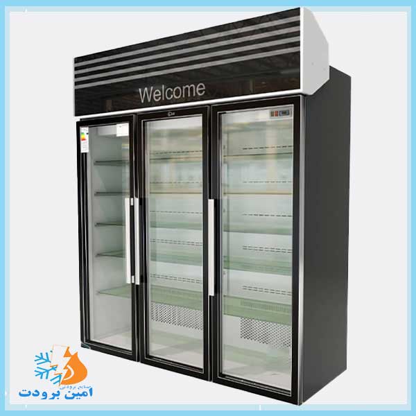 یخچال قصابی ایستاده سه درب پشت بسته