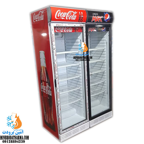 یخچال ایستاده دو درب فروشگاهی